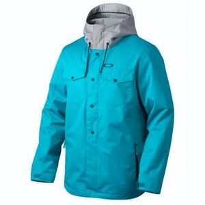 Oakley Men’s Division 2 Bio Zone Insulated Jacket Aurora Blue Ski Snowboard Coat